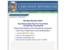 Tablet Screenshot of cashhomebuyers.com